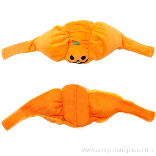 Plush Warm Cute Christmas Pumpkin Halloween Dog Hat